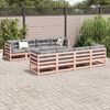 vidaXL Garden Sofa Set Reddish-brown Douglas fir wood Sectional Modular
