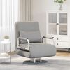 vidaXL Sofa Light grey Polyester, Steel Compact Convertible