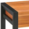 vidaXL Desk Teak Teak Wood, Plywood 39.4 in x 15.7 in x 29.5 in Desk