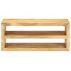 vidaXL TV Stand Natural Mango Wood Solid Mango Wood