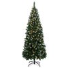 vidaXL Artificial Christmas Tree 300 LEDs 70.9"
