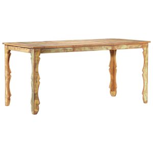 vidaXL Dining Table Natural wood Solid reclaimed wood Large Durable