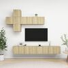 vidaXL TV Cabinet Set Sonoma oak Engineered wood Large TV Cabinet Set