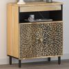 vidaXL Side Cabinet 23.6"x13"x29.5" Solid Wood Mango