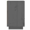vidaXL Bedside Cabinet Set of 2 Grey Solid pine wood, faux leather