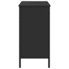 vidaXL Bathroom Sink Cabinet Black Engineered Wood 31.5 x 11.8 x 23.6 in