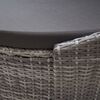 vidaXL Patio Sun Lounger Grey PE rattan Large UV-resistant materials