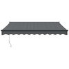 vidaXL Automatic Retractable Awning Anthracite 9.8x8.2'