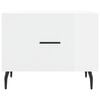 vidaXL Coffee Table High gloss white Engineered wood, iron