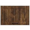 vidaXL Kitchen Wall Cabinet Smoked oak Engineered wood 23.6x12.2x15.7 in