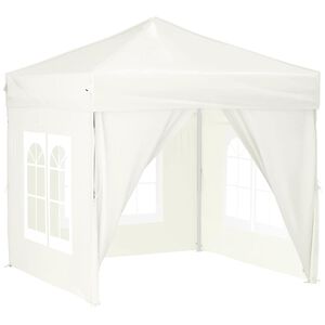 vidaXL Party Tent Cream 210D oxford fabric Regular size for a party tent