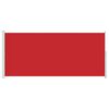 vidaXL Side Awning Red and Grey