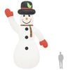vidaXL Inflatable Snowman Multicolour