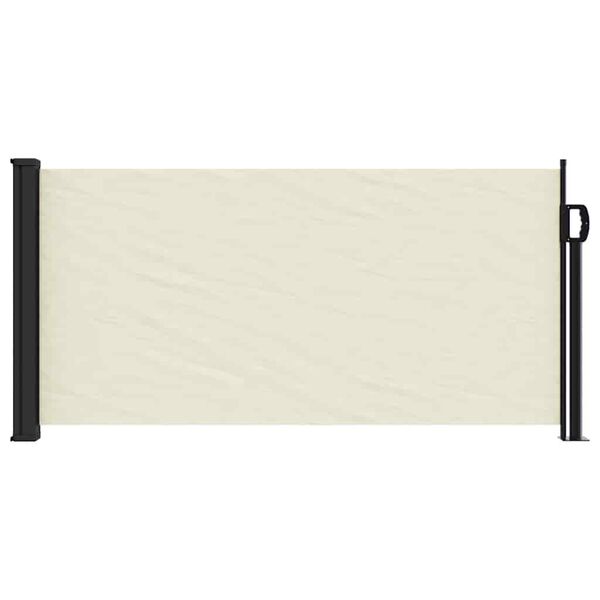 vidaXL Retractable Side Awning Cream