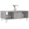 vidaXL Coffee Table Concrete Grey Engineered Wood, Metal Mid-sized