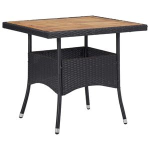 vidaXL Dining Table Black and Brown