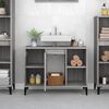 vidaXL Sink Cabinet Grey Sonoma Wooden Structure Medium Size