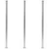 vidaXL Fence Posts 3 pcs Aluminum 72.8"