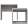 vidaXL Nesting Coffee Table Grey Sonoma Engineered Wood Small Stackable