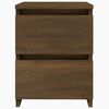 vidaXL Bedside Cabinet Brown Oak Engineered Wood Compact Bedside Cabinet