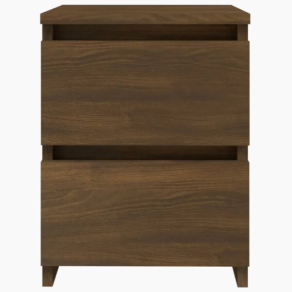 vidaXL Bedside Cabinet Brown Oak Engineered Wood Compact Bedside Cabinet