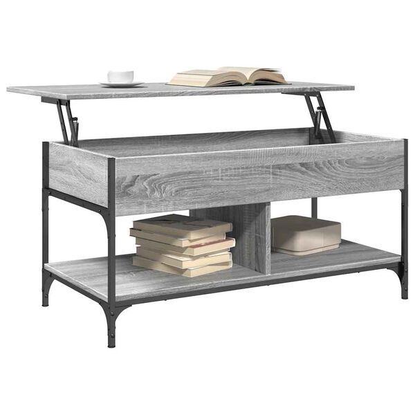 vidaXL Coffee Table Gray Sonoma Engineered wood 39.4x19.7x19.7 in