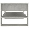 vidaXL Coffee Table Concrete grey Engineered wood Medium Coffee Table