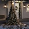 vidaXL Christmas Tree Light Transparent, Warm White Plastic Extra Long