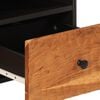 vidaXL TV Cabinet Natural wood and black