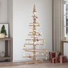 vidaXL Wooden Christmas Tree for Decoration 70.9" Solid Wood Pine