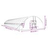 vidaXL Greenhouse Green PE (Polyethylene) Large Greenhouse Rectangular