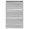 vidaXL Shoe Cabinet Grey Sonoma Engineered Wood 31.5 x 8.3 x 49.4 in