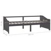 vidaXL Day Bed Dark Grey Solid Pinewood 35.4x78.7in
