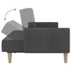 vidaXL Sofa Bed Dark Grey Wooden frame, polyester fabric, foam filling