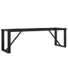 vidaXL Coffee Table Leg Black Powder-Coated Steel Medium