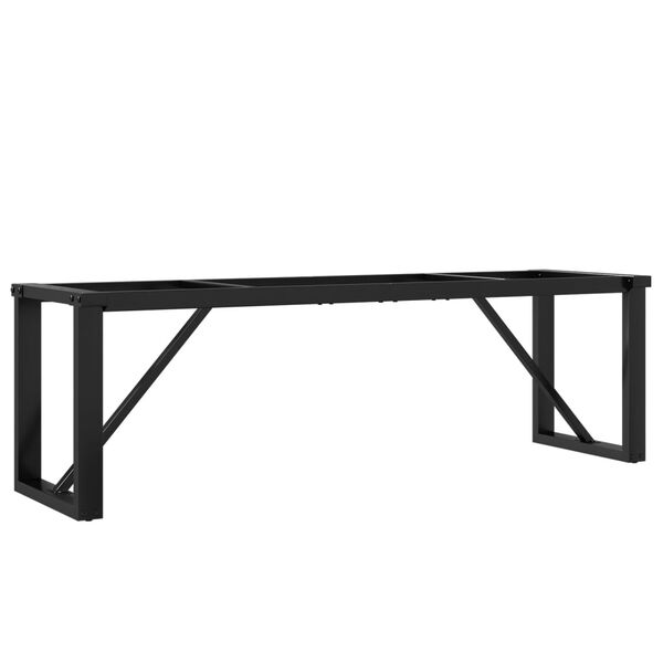 vidaXL Coffee Table Leg Black Powder-Coated Steel Medium