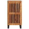 vidaXL Sideboard Brown and Black Solid Acacia wood, Steel Medium