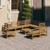 vidaXL Garden Lounge Set Honey Brown Solid Pinewood Large Modular
