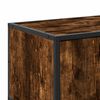 vidaXL TV Cabinet Smoked oak Engineered wood, Metal Large TV Cabinet