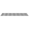 vidaXL Stair Tread Rectangular 4 pcs Silver 19.69 x 7.87 in Aluminium