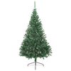 vidaXL Artificial Pre-lit Christmas Tree Green 82.68 in PVC