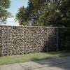 vidaXL Gabion Basket Silver Galvanized Iron 78.7x19.7x39.4 in