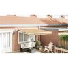 vidaXL Retractable Awning Yellow and grey and white 137.80" x 98.43