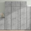 vidaXL Highboard Concrete grey Engineered wood Tall Highboard