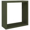 vidaXL Firewood Rack Green 39.4x15.7x39.4" Steel
