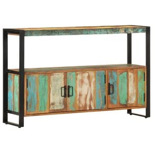 vidaXL Sideboard Multicolored Solid reclaimed wood, powder-coated steel