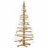 vidaXL Wooden Christmas Tree with Stand Brown 70.9" Solid pine wood