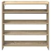 vidaXL Shoe Rack Sonoma Oak Engineered Wood Compact Shoe Rack