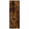 vidaXL Bookcase Smoked oak Engineered wood 11.8 x 11.8 x 31.5 in