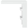 vidaXL Wall Bar Table White Engineered wood Standard Bar Table
